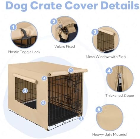 Seiyierr Dog Crate Cover