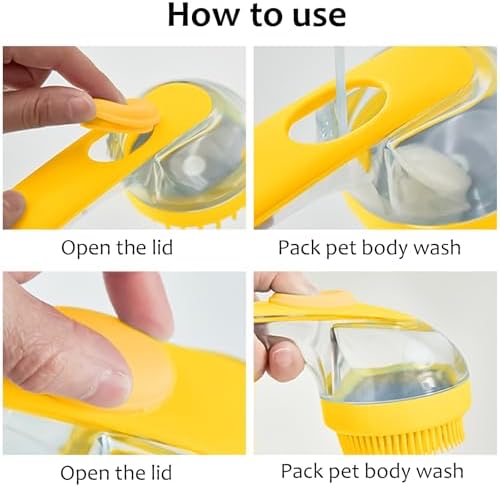 ELEGX Pet Grooming Bath Massage Brush