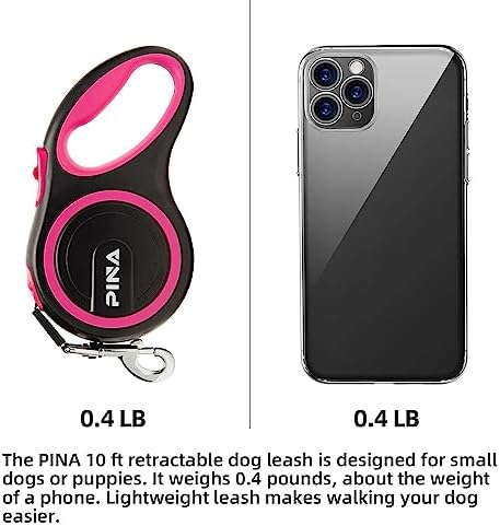 PINA Retractable Dog Leash, 10ft Dog Leash