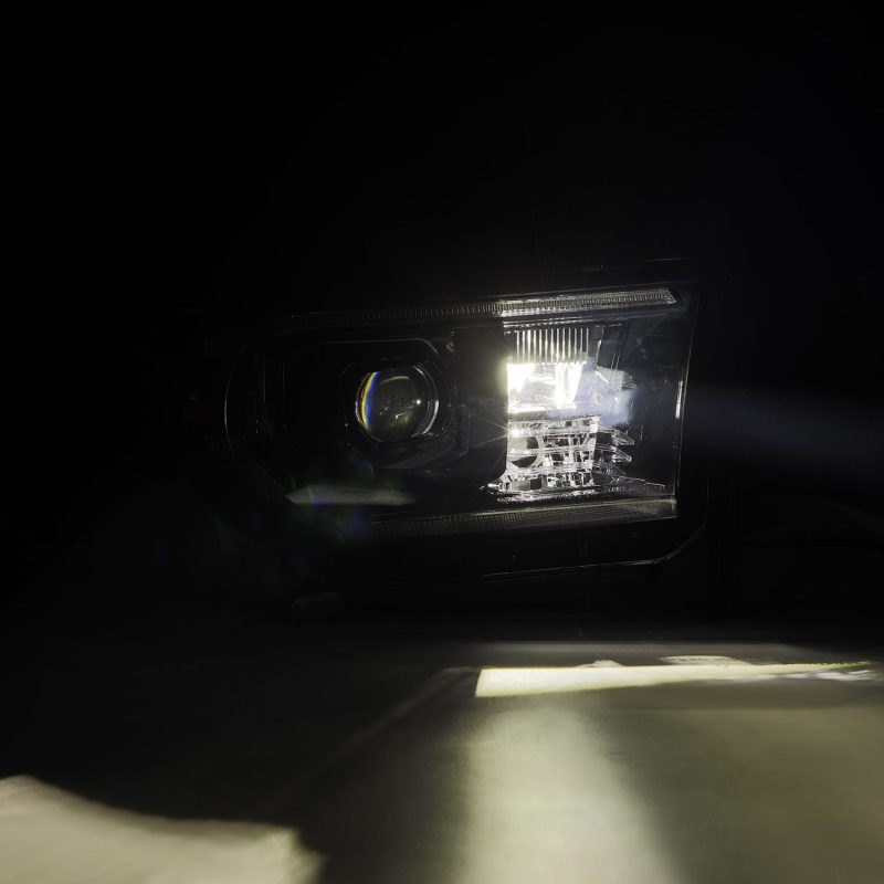 AlphaRex 07-13 Toyota Tundra/08-17 Toyota Sequoia MK II PRO-Series Halogen Projector Headlights Alpha-Black (Without Level Adjuster)