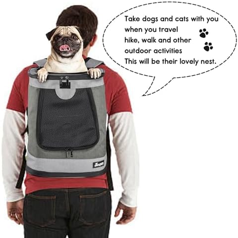 Jespet Soft Pet Carrier Outdoor Backpack