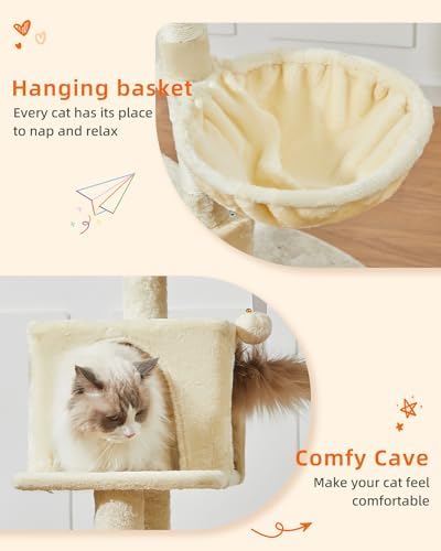 Taoqimiao Cat Tree, 49In Cat Tower