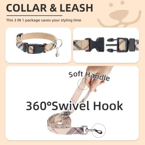 PUPTECK Dog Harness, Collar and Leash Set No Pull