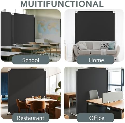 Room Divider for Privacy Protection，Black