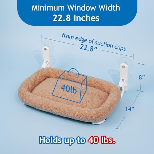 Zakkart Foldable Cat Hammock for Window