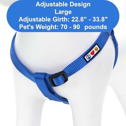 Pawtitas Solid Step-in Dog Harness – Adjustable No-Pull Vest