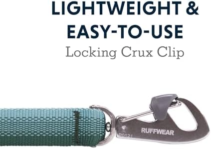 Ruffwear, Front Range Dog Leash, 5 ft Lead, River Rock Green