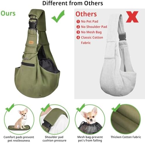 CUBY Adjustable Dog Cat Sling Carrier