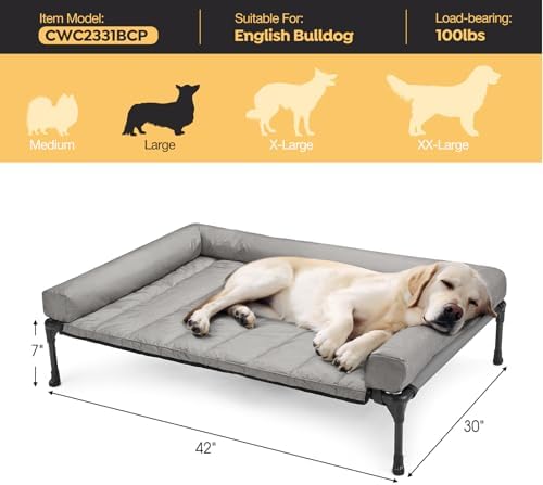 Veehoo Outdoor Elevated Dog Bed
