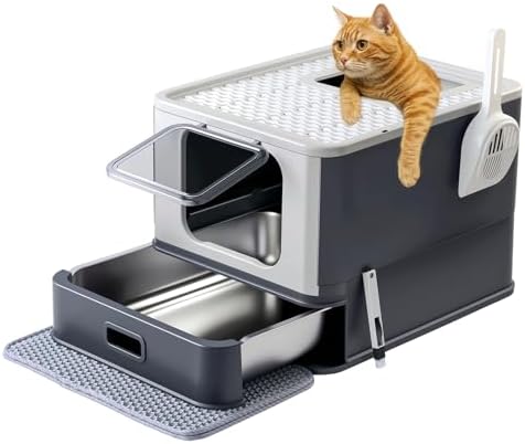 Marchul Stainless Steel Cat Litter Box