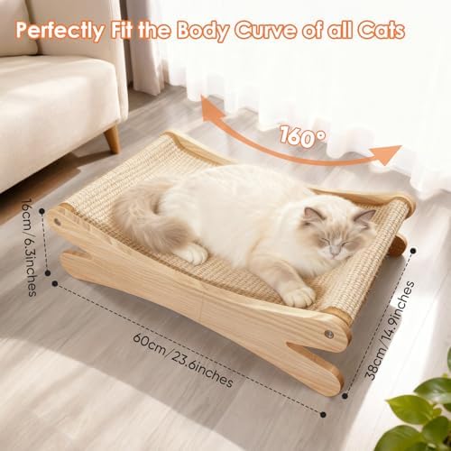 Natural Sisal Cat Scratcher Bed