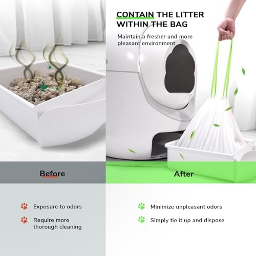 65 Count Drawstring Cat Litter Bags