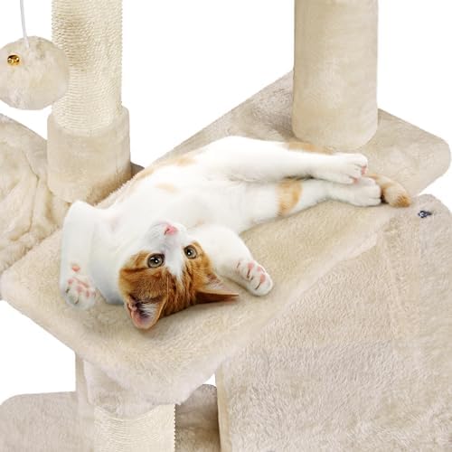 Topeakmart Multilevel Cat Tree Cat Scratching Posts Cat Houses and Condos