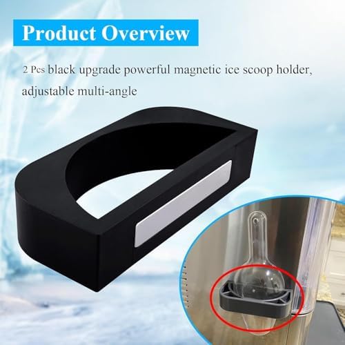 1 Pc Upgrade Powerful Magnetic Ice Scoop Holder, Adjustable Multi-Angle