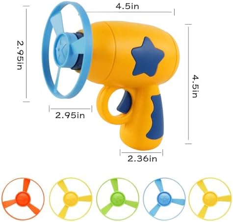 Andiker Cat Fetch Toy, Interactive Kitten Flying Disc Launcher Toy