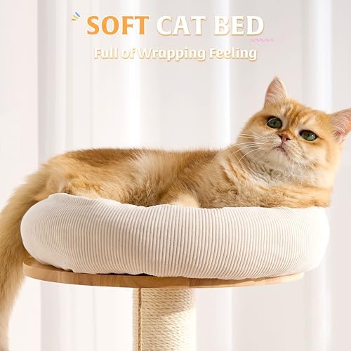 HITTITE Solid Wood Cat Tree Tower
