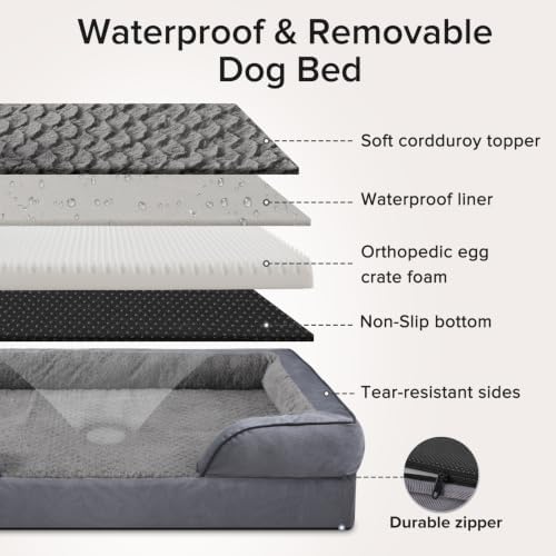 INVENHO Jumbo Orthopedic Dog Bed