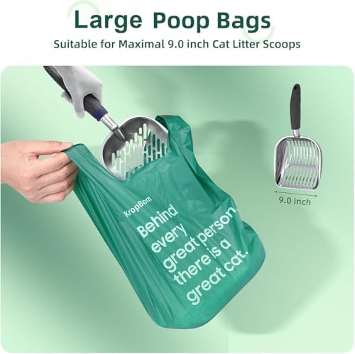 125 Count Cat Poop Bags Large Pet Waste Sacks