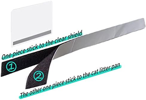 Oncpcare 6 Pack Cat Litter Box Pee Shields, High Side Open Top Kitty Pan Shield
