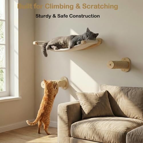 Faux Rabbit Fur Cat Wall Hammock