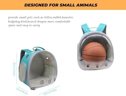Small Animal Carrier Guinea Pig Backpack, Transparent, Breathable Backpack