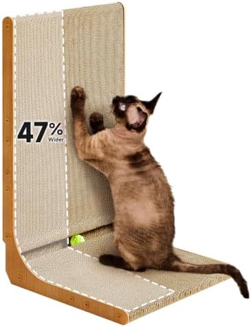 EHEYCIGA Extra Wide 16.5in Cardboard Cat Scratcher