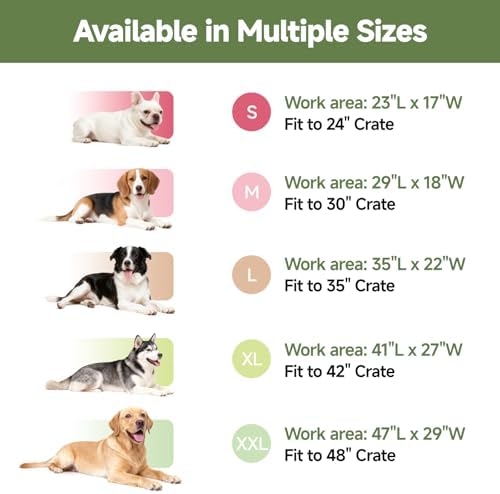 Outdoor XXL Dog Crate Pad Bed, Waterproof Wipeable Mat