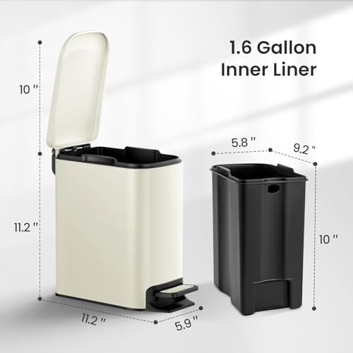 Cesun Small Bathroom Trash Can