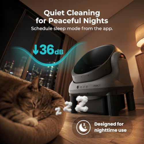 ABRCT Open Top L1 Self Cleaning Litter Box, Electronic Hands-Free, Smart Robot