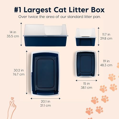 IRIS USA XX-Large Side Entry Cat Litter Box