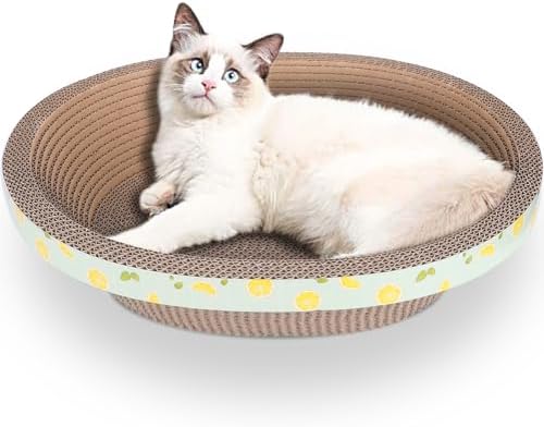 Oval Cat Cardboard Scratcher