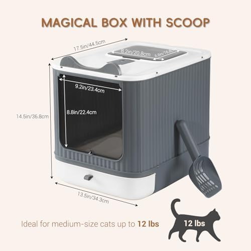 Foldable Enclosed Cat Litter Box