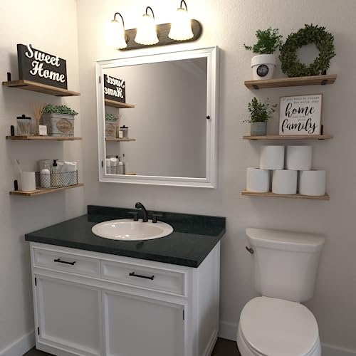 WOPITUES Floating Shelves Set of 6