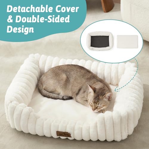COZY KISS Orthopedic Pet Bed for Small Cats