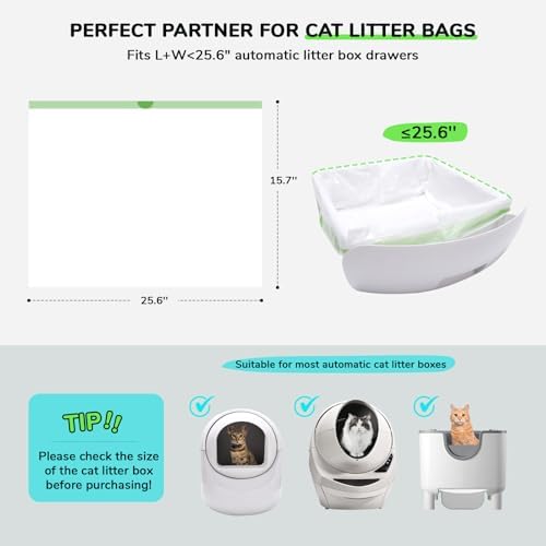65 Count Drawstring Cat Litter Bags