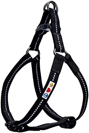 Pawtitas Recycled Reflective Step-in Dog Harness – Adjustable No-Pull Vest