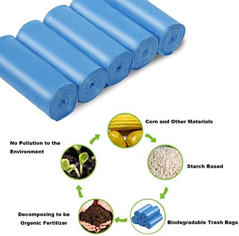 Compostable Trash Bags, 13-15 Gallon Biodegradable Trash Bags Recycled Garbage