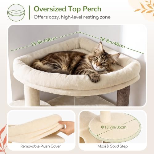 Globlazer 73in Corner Stable Cat Tree
