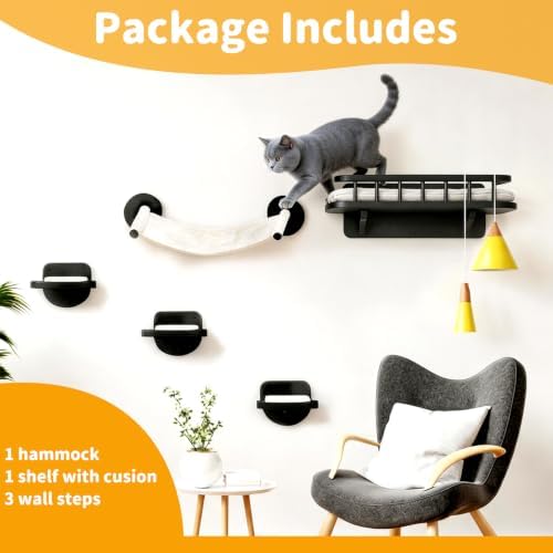 Cat Wall Shelves 5 in 1 Floating Cat Furniture Set