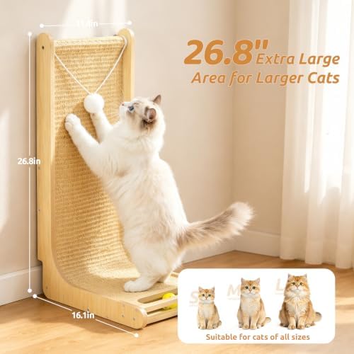 26.8" Sisal Cat Scratcher for Indoor Cats