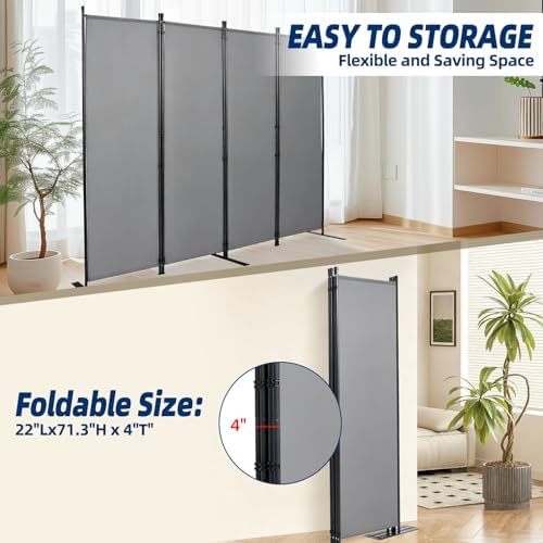 4 Panel Wide Room Divider Wall Screen