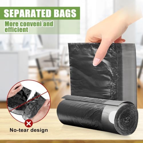 1.6 Gallon Trash Bags Drawstring, Mini Trash Bags