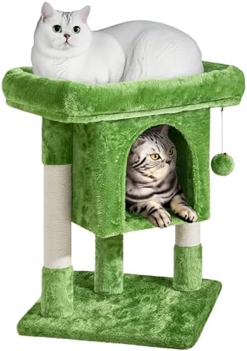Yaheetech 23.5in Small Low-Profile Cat Tree Condo