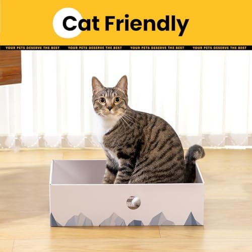 Conlun Cat Scratcher Box, Cardboard Pad, Bed