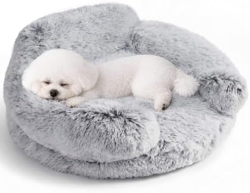 EHEYCIGA 23" Calming Donut Dog Bed