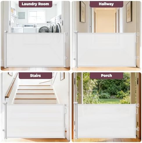 2Pack Retractable Baby Gates for Stair