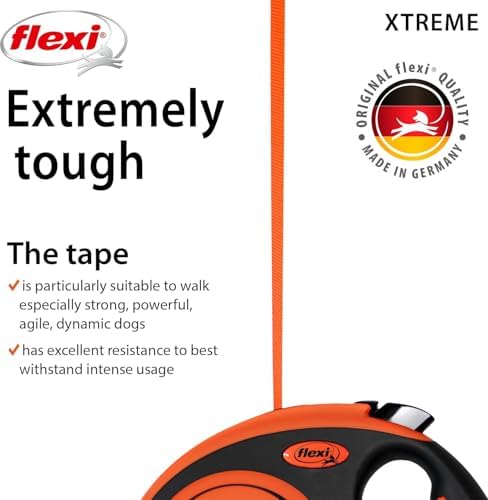 FLEXI® Xtreme Tape Retractable Dog Leash, 16 ft