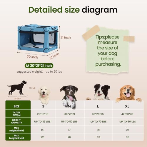 Portable Collapsible Soft Dog Crate