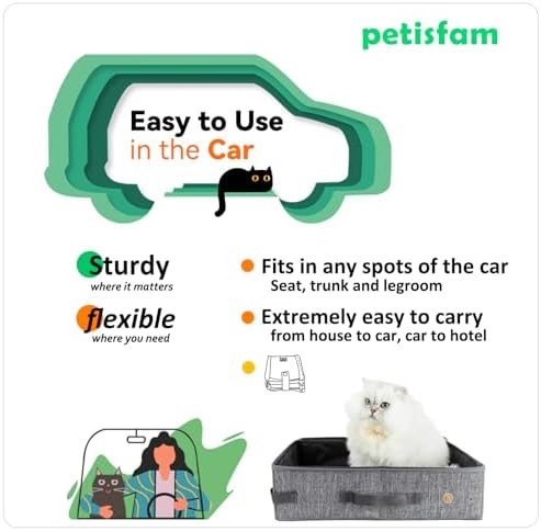 Travel Light with Covered Portable Cat Litter Box Without Any Mess.