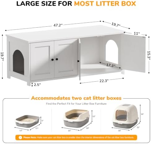 Hidden Cat Litter Box Enclosure